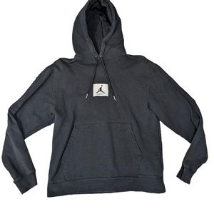 Nike Air Jordan Mens Fleece Black Pullover Hoodie